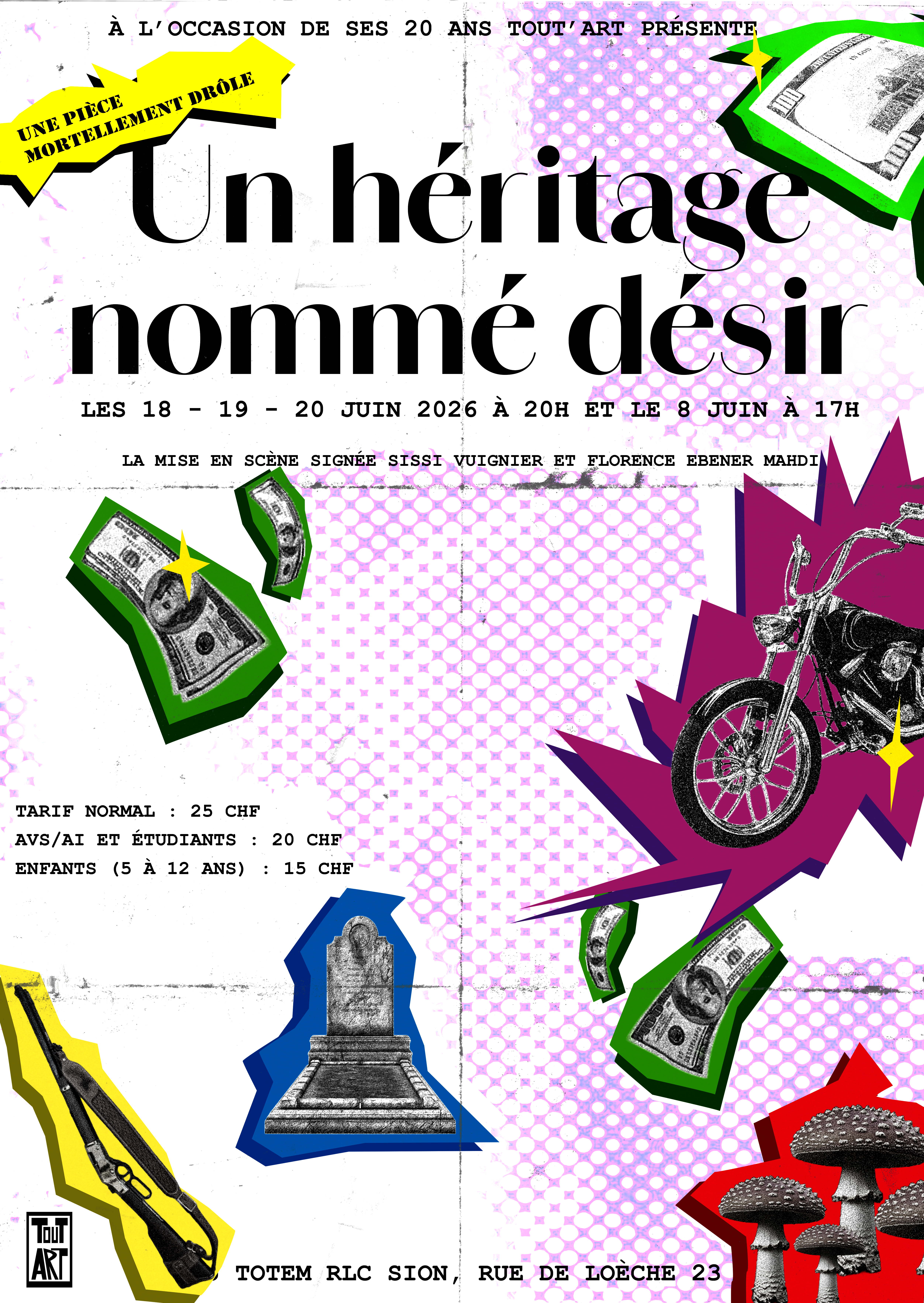 Placeholder d'affiche de concert minimaliste
